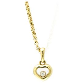 Colar de Ouro e Diamantes Chopard Happy Diamond 79/4854 Dourado