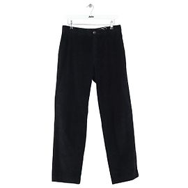 Apc Pantalones rectos de algodón negro Negro