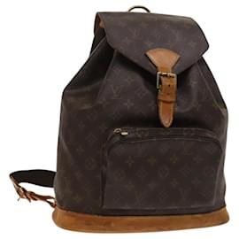 Louis Vuitton-LOUIS VUITTON Monogram Montsouris GM Backpack M51135 LV Auth 120796-Monogram