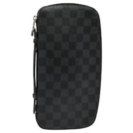 Louis Vuitton-LOUIS VUITTON Damier Graphite Organizer Atoll Travel Case N48255 LV Auth 123607-Damier ebene