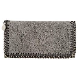Stella Mc Cartney Vegetable leather wallet Grey