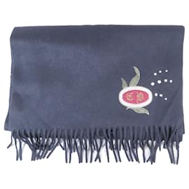 Christian Dior-Xale de cashmere preto Christian Dior-Preto