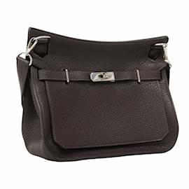 Hermès-Sac à épaule Hermes Gypsiere 28-Damier ebène