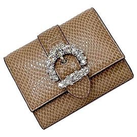 Cartera tri-fold Jimmy Choo rosa beige Beige