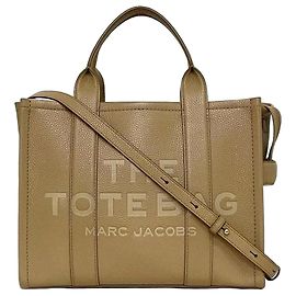 Beige Leder Tote Bag von Marc Jacobs Beige