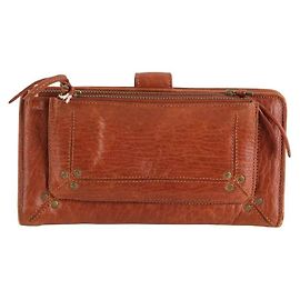 Jerome Dreyfuss Cartera de cuero marrón Castaño