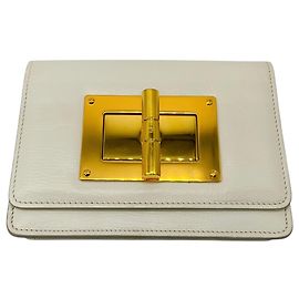 Bolsa Natalia Small em couro Chalk Goat da Tom Ford Cru