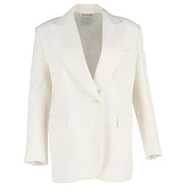 Sandro-Sandro Blazer in Cream Polyester-White,Cream
