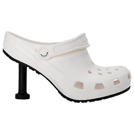 Mules Madame 70 in gomma bianca Balenciaga x Crocs Bianco Crudo