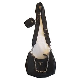 Prada Borsa a spalla riedizione 2005 Nero