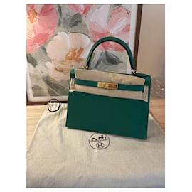 Hermès-Kelly 28-Vert foncé