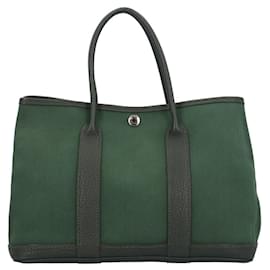 Hermès-Sac à main Hermes Garden TPM en vert-Vert