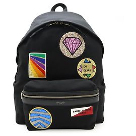 Yves Saint Laurent City Multi-Patch Backpack Black