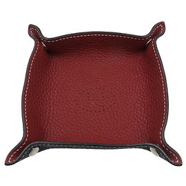 Hermès Hermes Vide Poche Mini Swift Leather Tray Red Navy blue