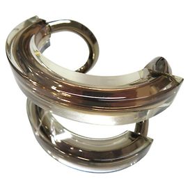 Pulseira transparente Gucci em ouro champanhe Dourado Outro
