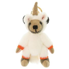 Porte-clés costume de licorne Thomas Bear de Burberry Marron Blanc