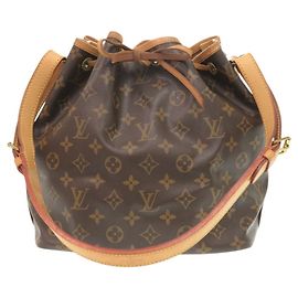 Sac à épaule Petit Noé Monogram Louis Vuitton Marron Monogramme