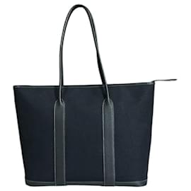 Hermès-Sac tote Hermes Garden Zip MM-Noir