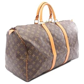 Louis Vuitton-Louis Vuitton Brown Monogram Keepall 50-Brown