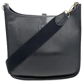Hermès-Sac à épaule Hermes Evelyn 1PM-Noir