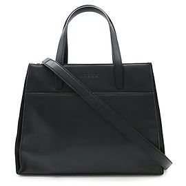 Loewe Black Leather Handbag and Shoulder Bag Black