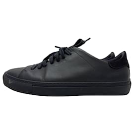 Axel Arigato-Axel Arigato Clean 90 Trainers in Navy Blue Leather-Black