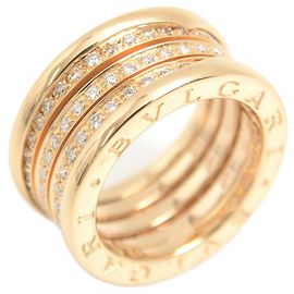 Bulgari Bvlgari B.zero1 Yellow Gold Diamond Band Ring Golden