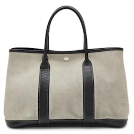 Hermès-Sac Tote TPM Hermes Garden-Marron,Noir