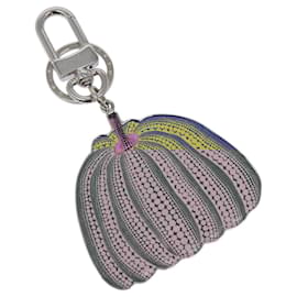 Louis Vuitton-LOUIS VUITTON Porte Cles Pumpkin Key Ring metal Yellow M01103 LV Auth 126203M-Yellow