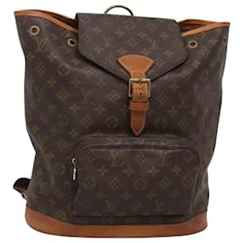 Louis Vuitton-LOUIS VUITTON Monogram Montsouris GM Backpack M51135 LV Auth 118803-Monogram