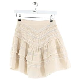 Isabel Marant Mini gonna in seta beige Beige