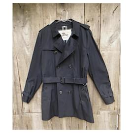 Burberry-Men Coats Outerwear-Black