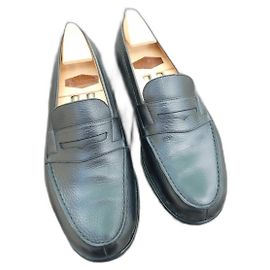 mocassin jm weston 180 box noir grainé pointure 9E  44 large Noir