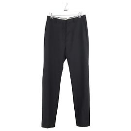 Acne Pantalones rectos de lana negra Negro
