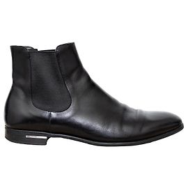 Stivaletti in pelle Prada Nero