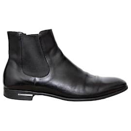 Botas de couro Prada Preto