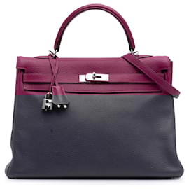Hermès-Hermès Kelly II Retourne 35 en Togo violet-Autre,Violet