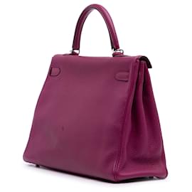 Hermès-Hermès Kelly II Retourne 35 en Togo violet-Autre,Violet