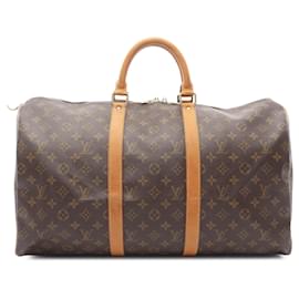 Louis Vuitton-Louis Vuitton Brown Monogram Keepall 50-Brown