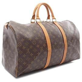 Louis Vuitton-Louis Vuitton Brown Monogram Keepall 50-Brown