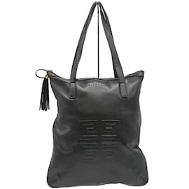 Givenchy-Givenchy Black Leather Tote Bag-Black
