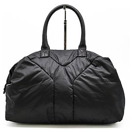 Bolsa de couro Easy Bag Yves Saint Laurent Preto