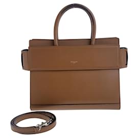 Givenchy-Givenchy Horizon Small Bag Leather 2way bag-Brown