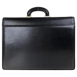 Versace-Pasta de couro Medusa de Gianni Versace-Preto