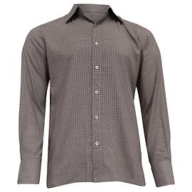 Tom Ford gemustertes Langarmhemd aus brauner Baumwolle Braun Rot
