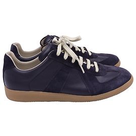 Maison Martin Margiela Tênis Replica Maison Margiela em couro roxo Roxo