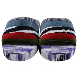 Missoni- Missoni Clint Jacquard Slippers in Multicolor Cotton-Multiple colors