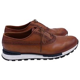 Zapatillas Brogue Fast Track Berluti en cuero marrón Castaño