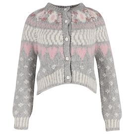 Cardigan Jamie LoveShackFancy en alpaga gris Gris