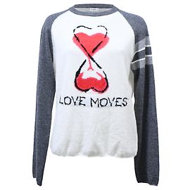 Christian Dior Pullover aus weißem Kaschmir mit grafischem Druck Andere